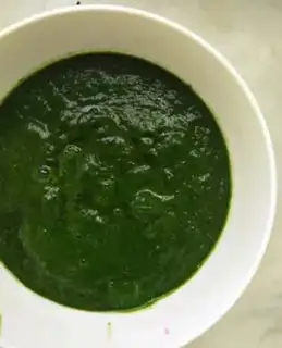 Make Shrimp sauce spinach noodles step 1