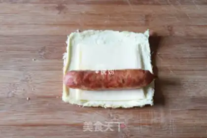 Make Scrambled sausage toast step 5