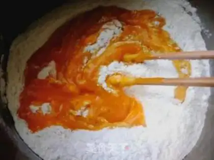 Make Potato pumpkin double rolls step 4