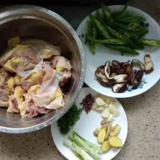 Make Chicken rice for mushrooms step 1