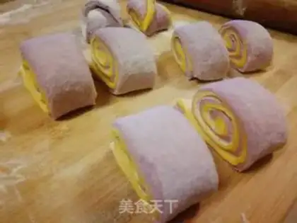 Make Potato pumpkin double rolls step 10