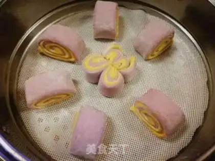 Make Potato pumpkin double rolls step 11