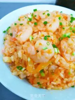 Make Hot cabbage shrimp fried rice step 6
