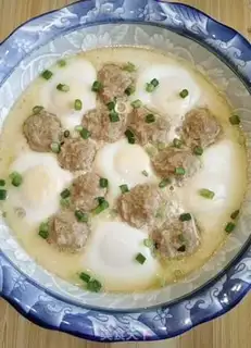 Make Meatball steamed eggs step 8