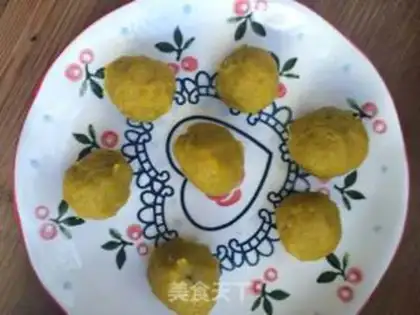 Make Coconut pumpkin ball step 5