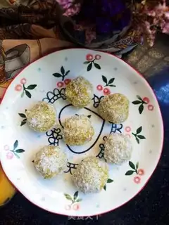 Make Coconut pumpkin ball step 7