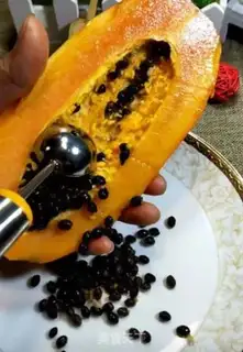 Make Orange papaya step 2