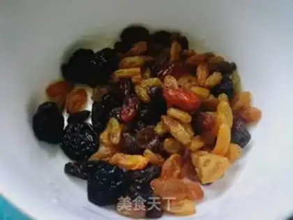 Make raisin red beans step 1