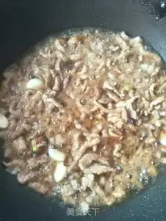 Make Tea mushroom fried meat step 6
