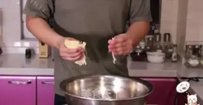 Make Fat cow, golden mushroom step 1