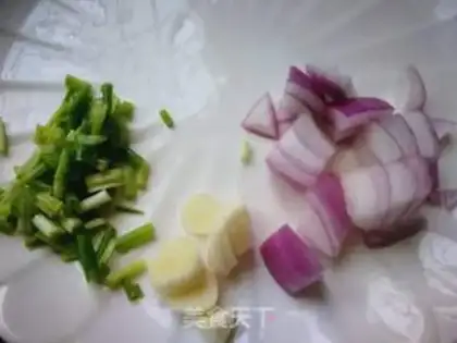 Make Spinach scissors step 1