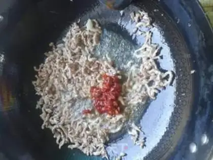 Make Garlic meat step 2