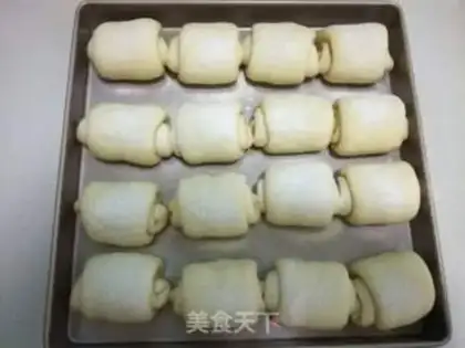 Make Light cream bean buns step 14