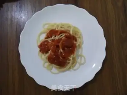 Make Onion egg sauce pasta step 5