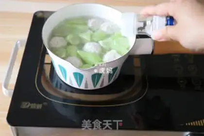 Make Meatball melon soup step 8