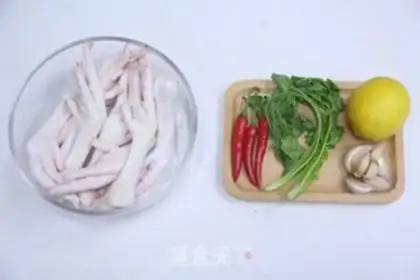 Make A red lemon chicken claw step 0