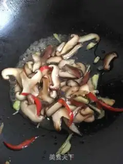 Make Fry mushrooms and octopus step 9