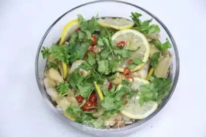 Make A red lemon chicken claw step 7