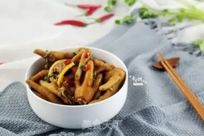 Make A red lemon chicken claw step 9