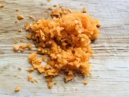 Make Celery carrot egg rolls step 1