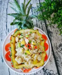 Make Pineapple rice step 3