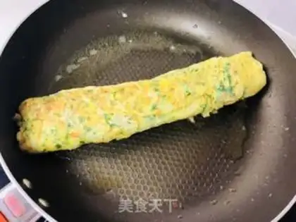 Make Celery carrot egg rolls step 7