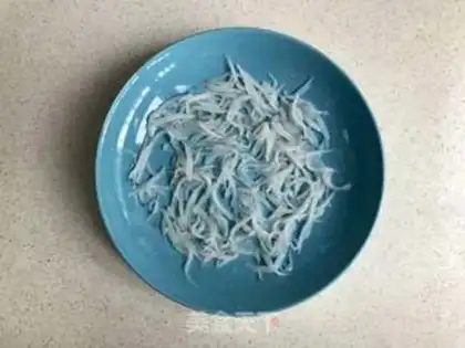 Make Silver fish steamed eggs step 0