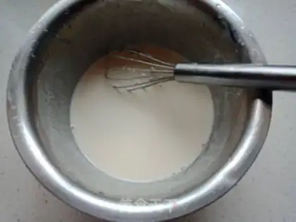 Make Egg sauce burrito step 1