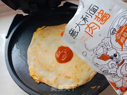 Make Egg sauce burrito step 5