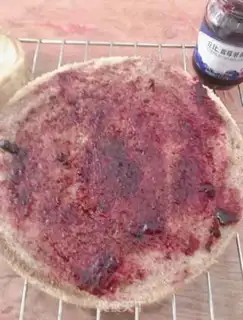 Make Blueberry sauce cake step 14