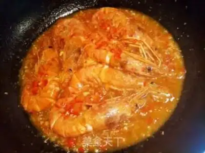 Make Paprika garlic, Argentine lobster step 2