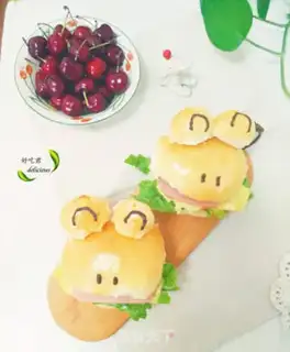Make Big-mouth frog burger step 17