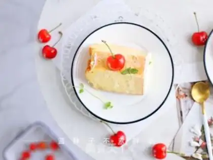 Make Cherry yogurt cake step 10
