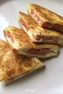 Make Fried ham cheese toast step 9