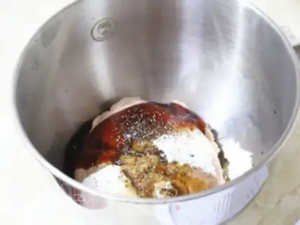 Make Honey pork step 1