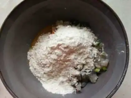 Make Shrimp tofu pie step 4
