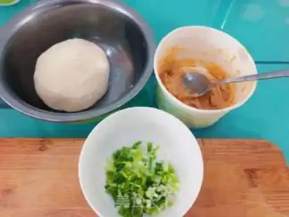 Make Onion cake step 1