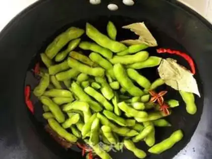 Make Water to boil the beans step 4