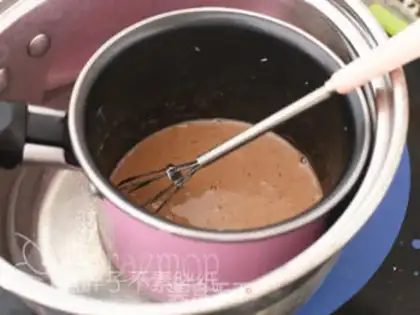 Make Chocolate sweet sponge cake step 1