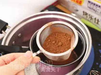 Make Chocolate sweet sponge cake step 2