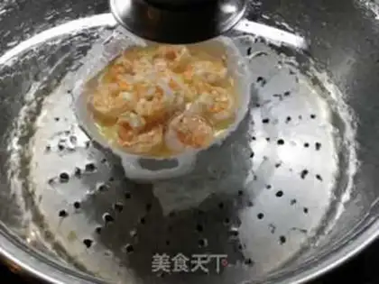 Make Shrimp steamed eggs step 8