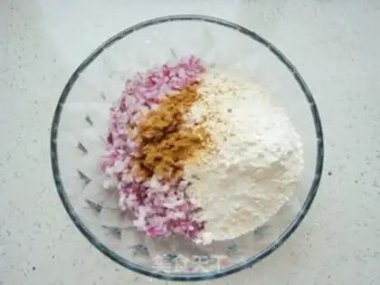 Make Onion pancakes step 3
