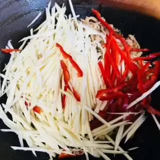 Make White-fried meat step 1