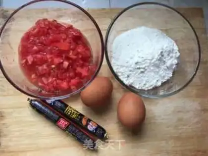 Make Tomato eggcakes step 0