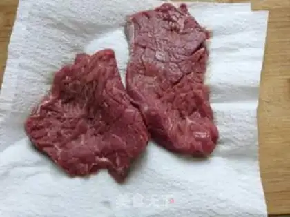 Make Black pepper steak step 2