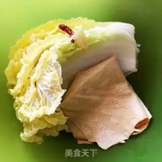 Make Cabbage and bean peel step 0