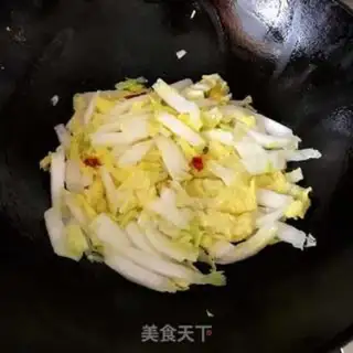 Make Cabbage and bean peel step 3