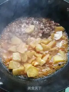 Make Potato burn ribs step 9