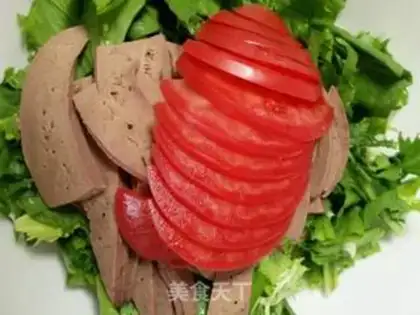 Make A chrysanthemum with liver step 2