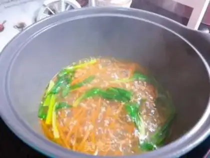 Make Dry-beak rice plum soup step 9